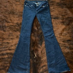 True Religion Low Rise Bell/Flare Jeans